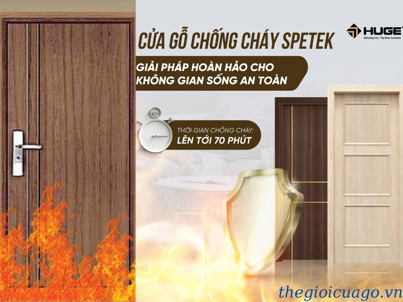 Cửa gỗ chống cháy Huge