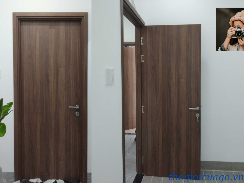 Cửa gỗ chống cháy lắp cho chung cư, khách sạn