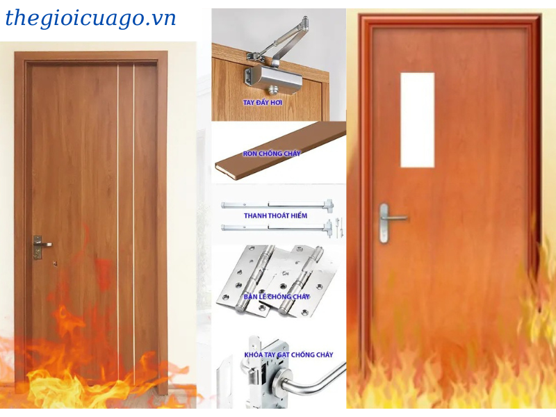 Cửa gỗ chống cháy và phụ kiện