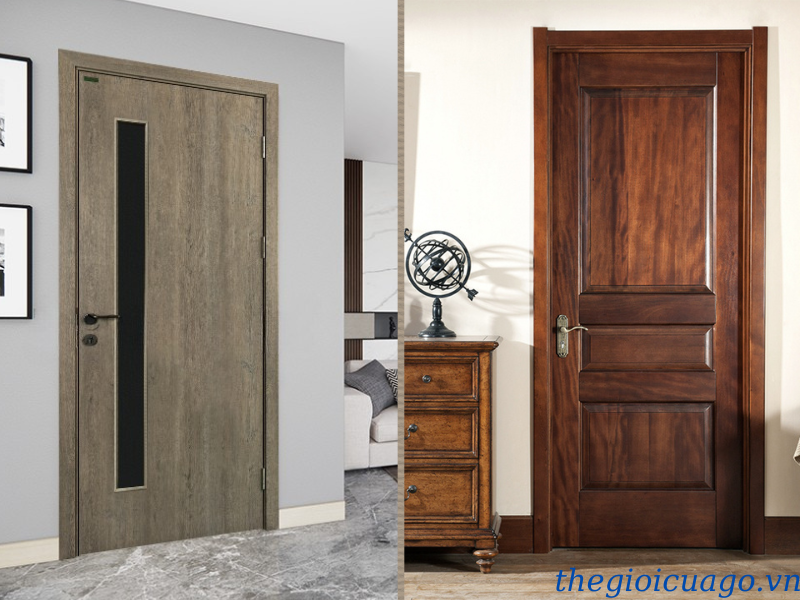 Cửa gỗ nhựa composite và cửa gỗ tự nhiên