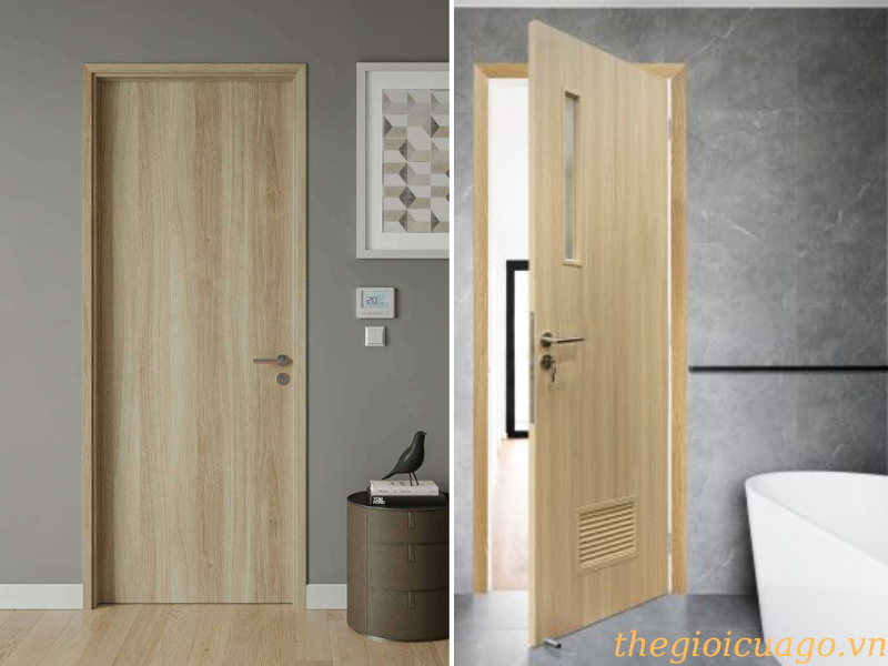 Lắp cửa phòng ngủ và vệ sinh cần tránh