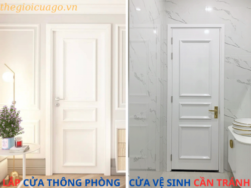 5 sai lầm phổ biến khi lắp cửa phòng ngủ và nhà vệ sinh cần tránh.