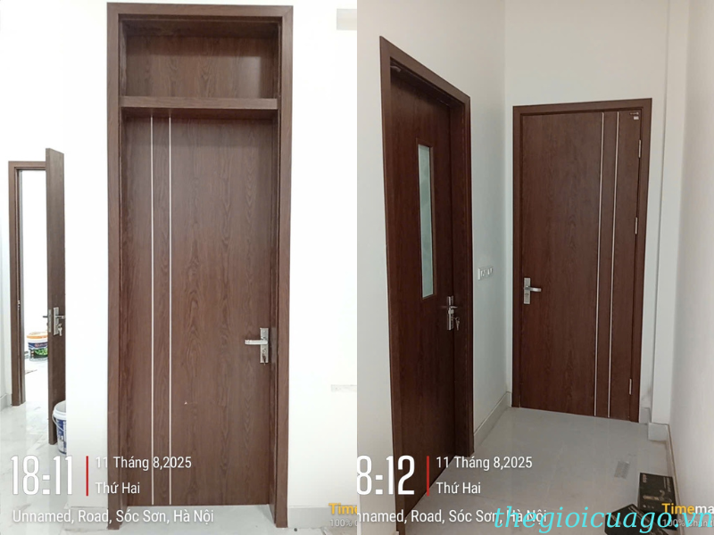 Cửa gỗ nhựa composite Huge chỉ trang trí