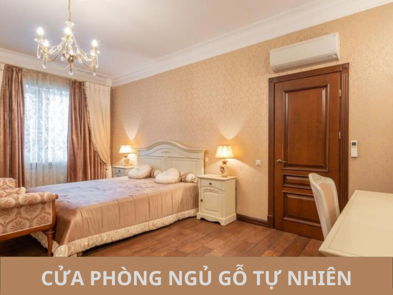 Cửa phòng ngủ gỗ tự nhiên