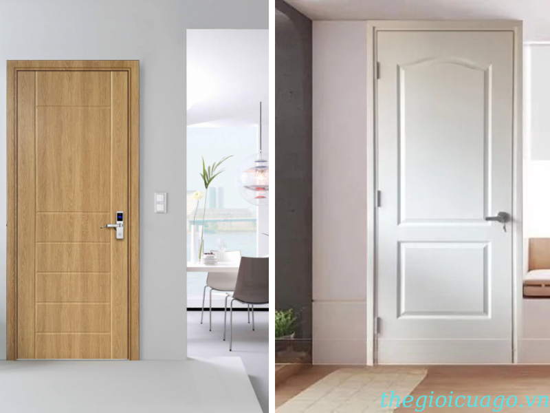 Cửa pòng ngủ bằng gỗ nhựa composite