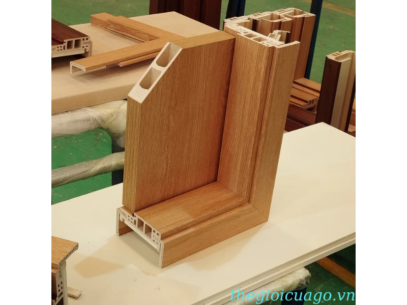 Mặt cắt mẫu góc cửa gỗ nhựa composite