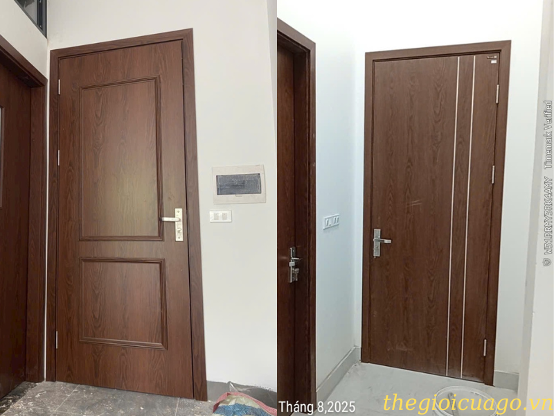 Cửa gỗ tân cổ điển và cửa gỗ hiện đại