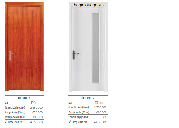 Bảng giá cửa gỗ solitek